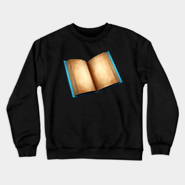 Handpainted 3D book Crewneck Sweatshirt by Pakanese_Art